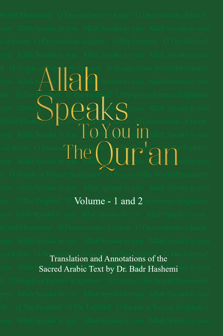 Cover of Allah Speaks To You in The Qur'an — deep green with gold lettering